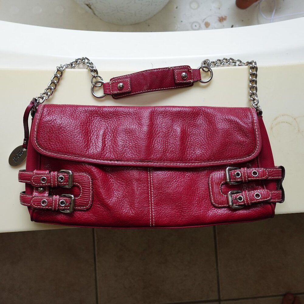 Franco Sarto Leather and Buckle Purse
